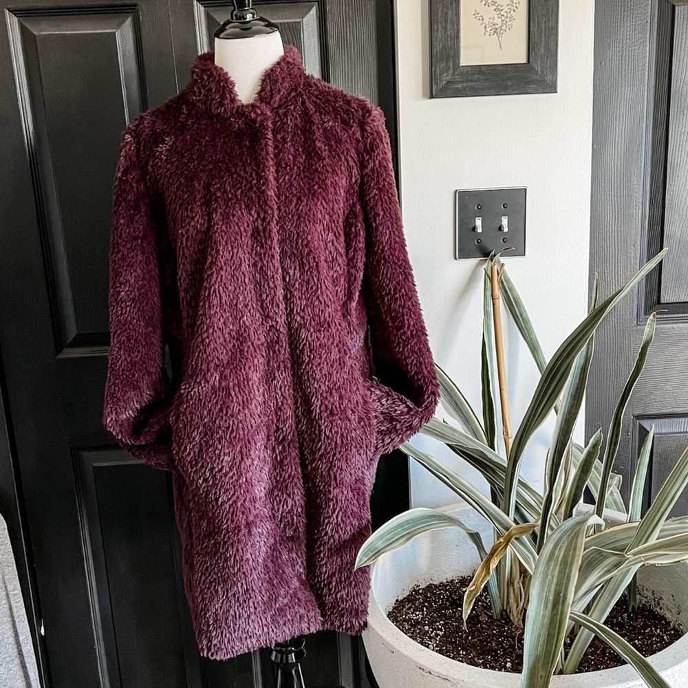 Kenneth Cole Faux Fur Jacket
